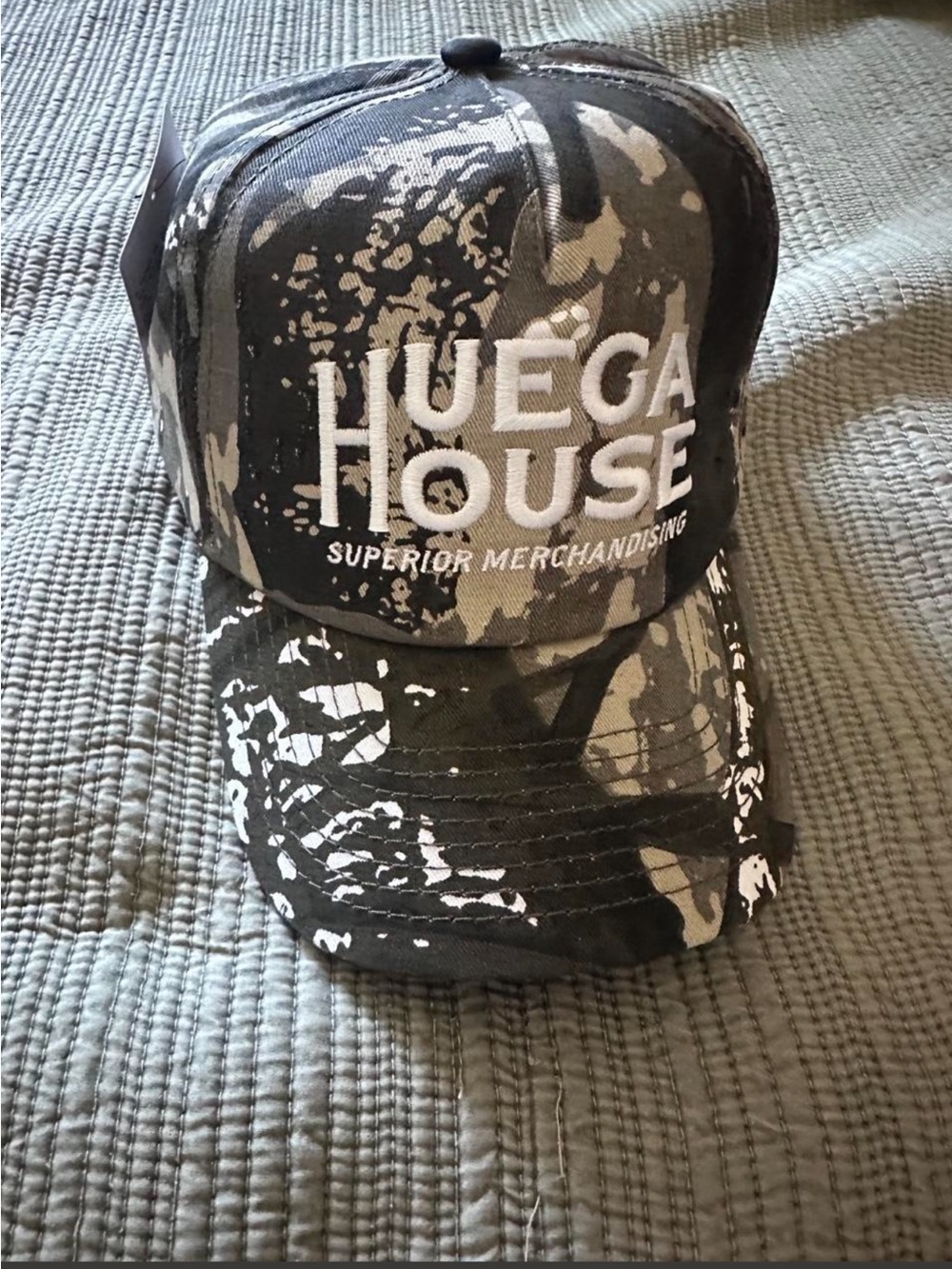 Huega House Camouflage Trucker Cap - NWT